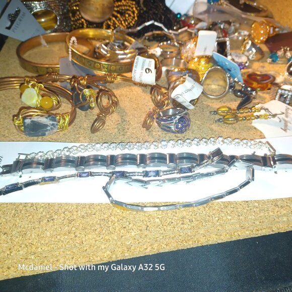 Huge Mix Metal & Stone Jewelry Lot - Picture 3 of 14